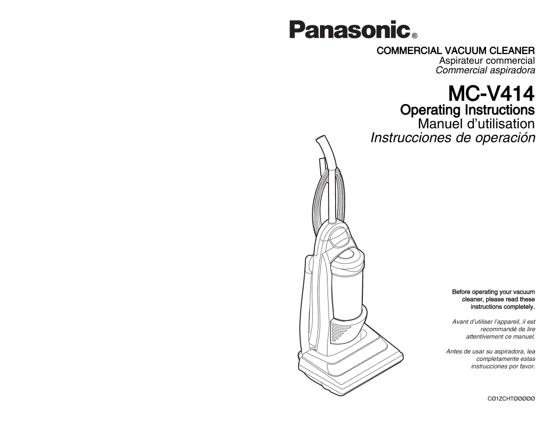 Panasonic MC-V414 manuel dutilisation 