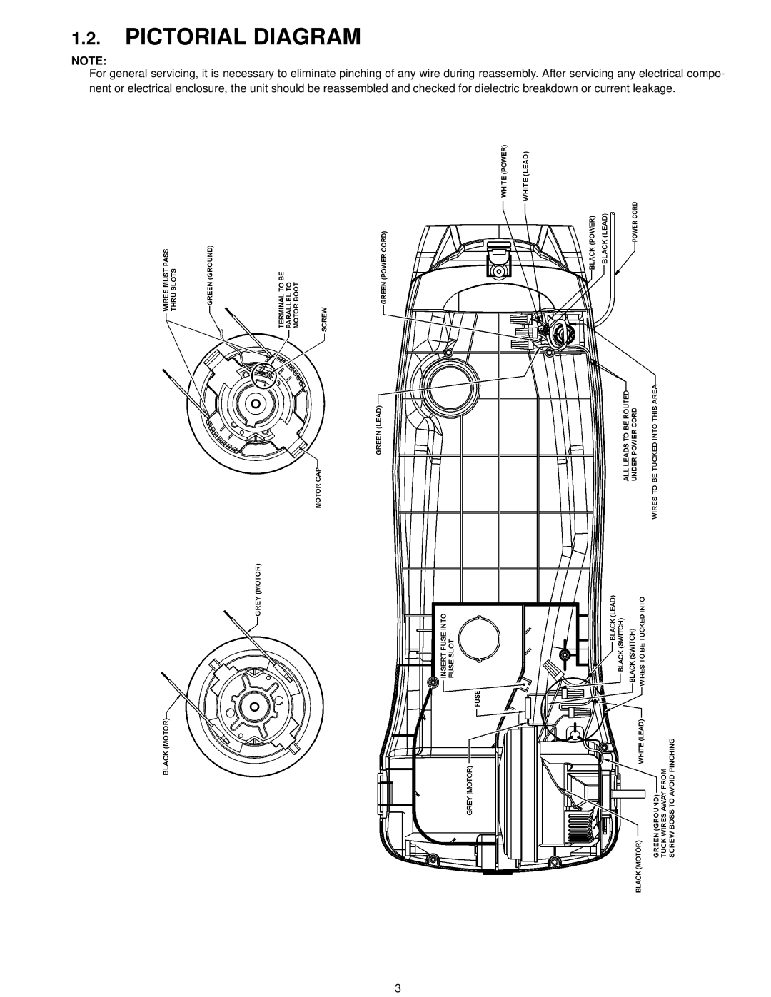 Panasonic mc-v41500 specifications Pictorial Diagram 