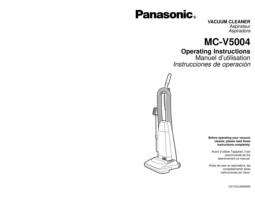 Panasonic MC-V5004 manuel dutilisation 