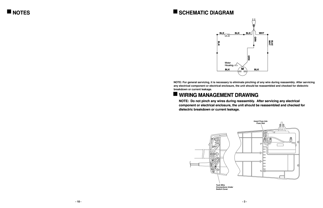 Panasonic MC-V5203 service manual Schematic Diagram, Wiring Management Drawing 
