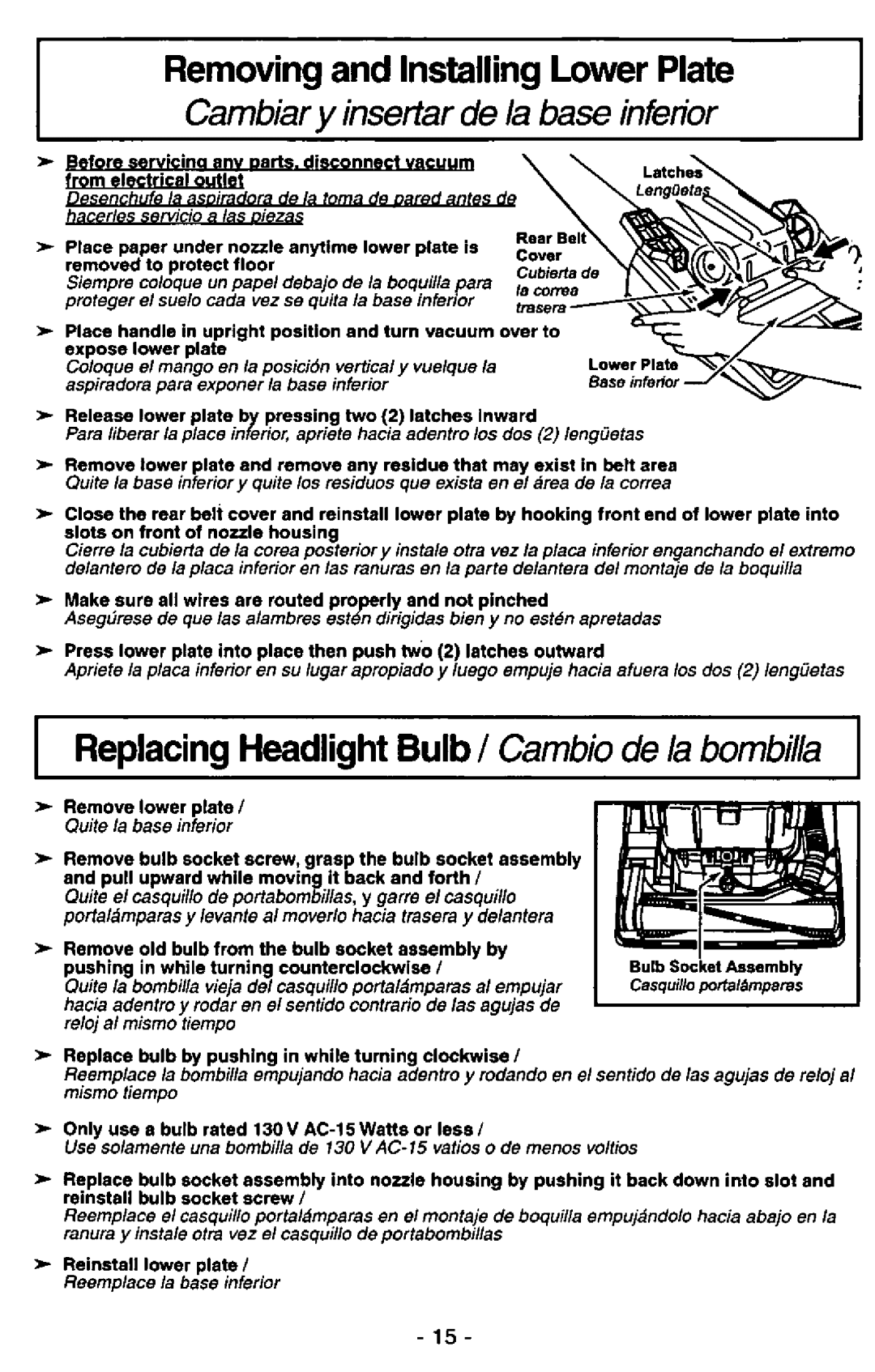 Panasonic MC-V5227 manual 