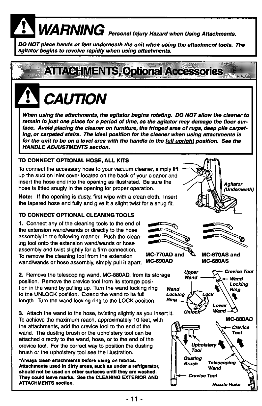 Panasonic MC-V5237 manual 