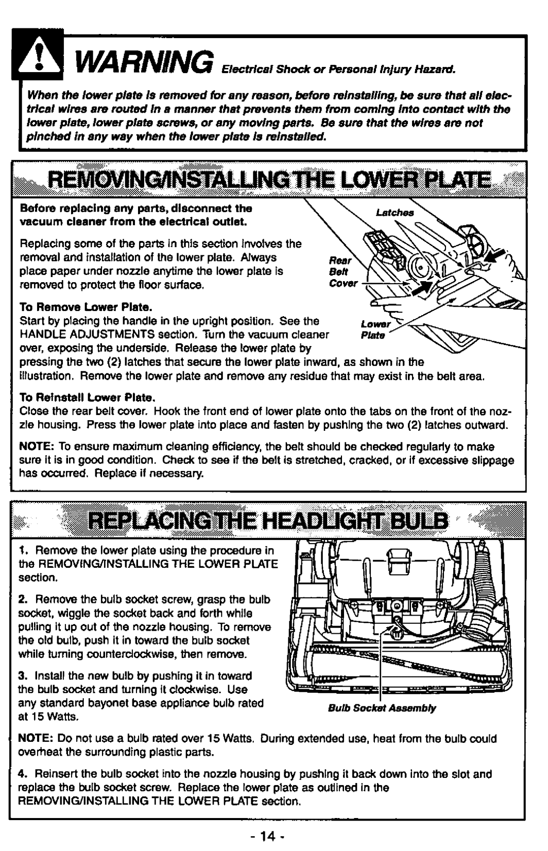 Panasonic MC-V5237 manual 