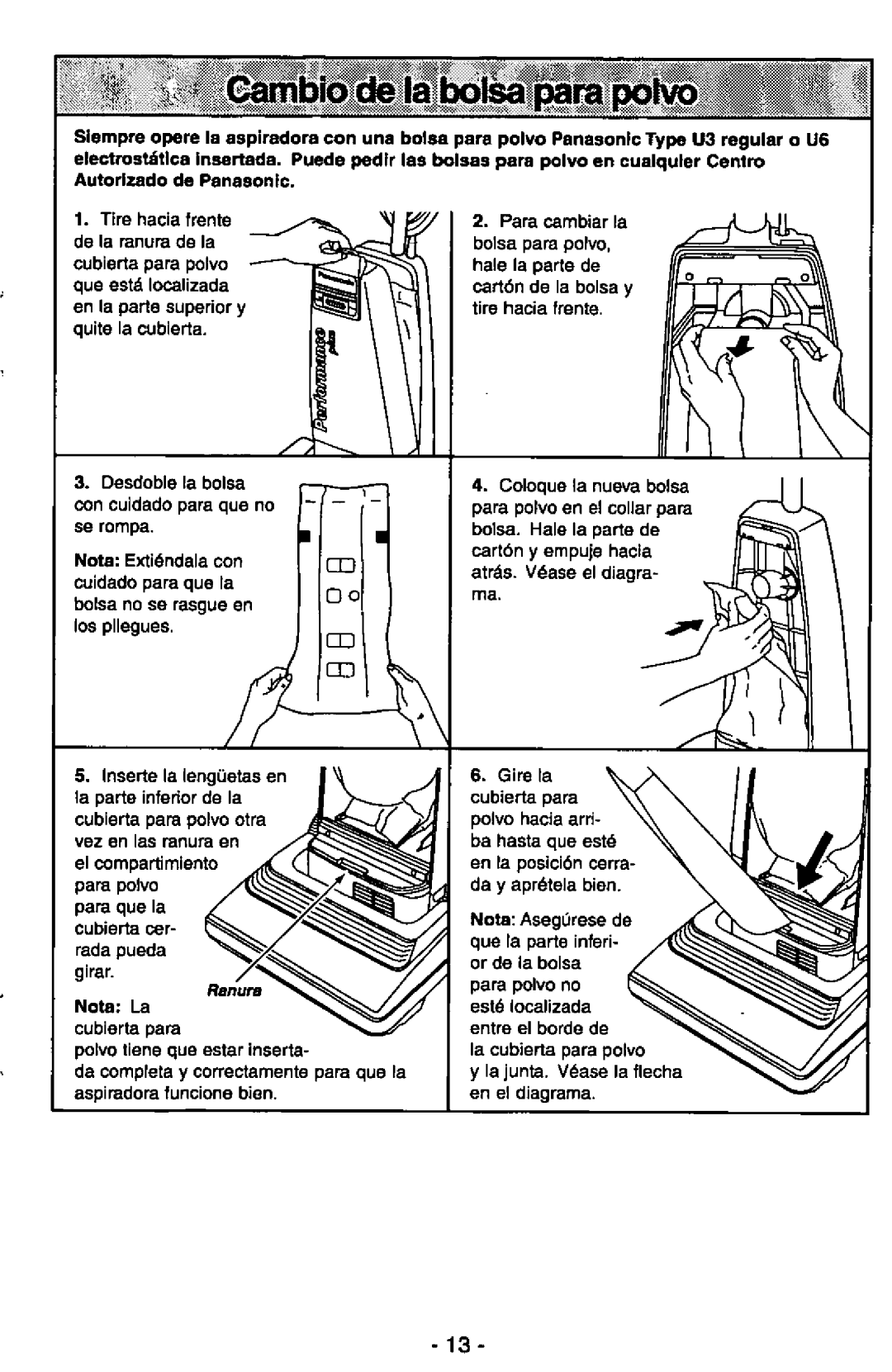 Panasonic MC-V5237 manual 