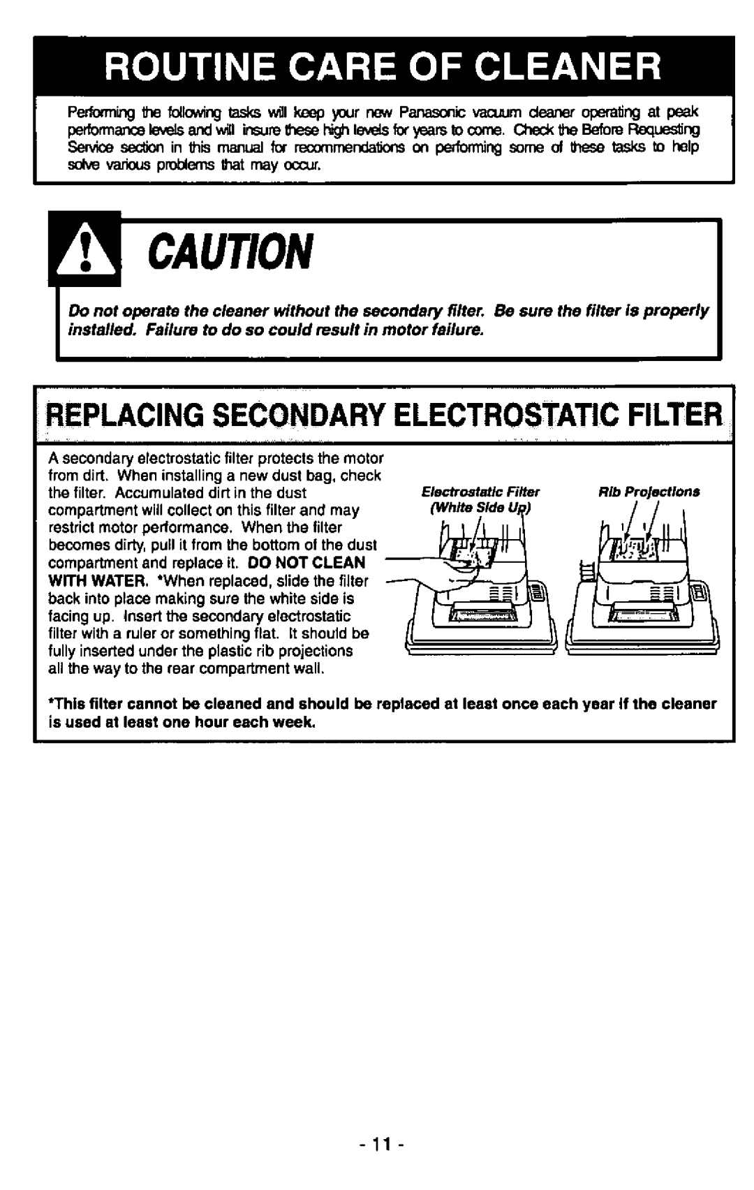 Panasonic MC-V5340 manual 