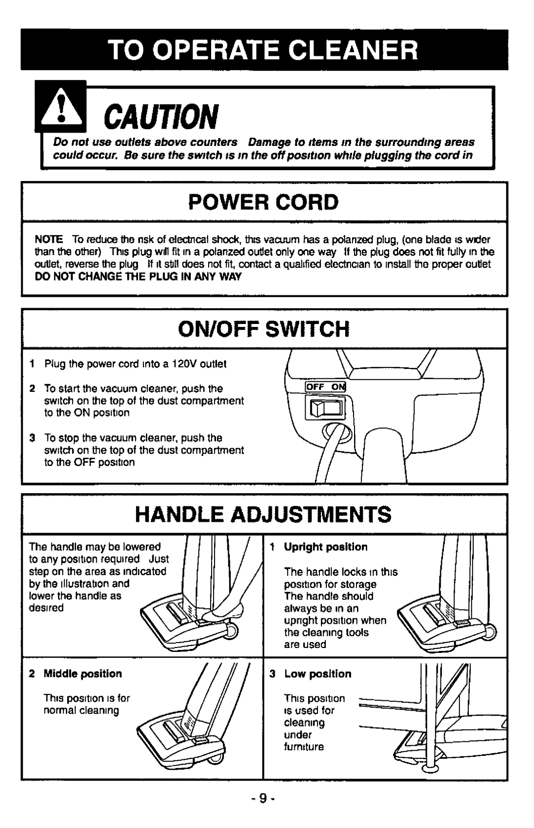 Panasonic MC-V5340 manual 