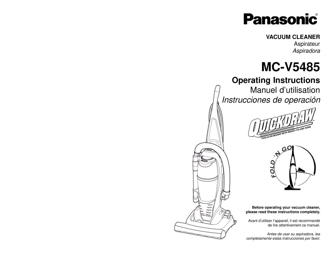 Panasonic MC-V5485 manuel dutilisation 