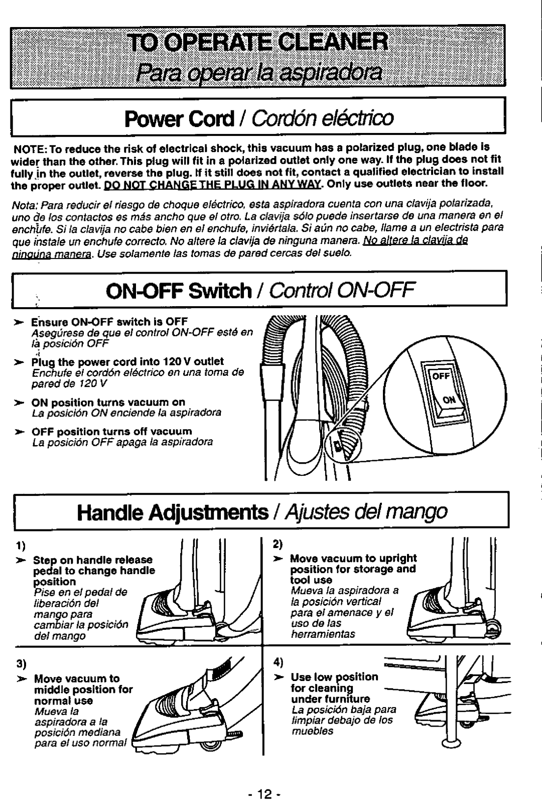 Panasonic MC-V5746 manual 