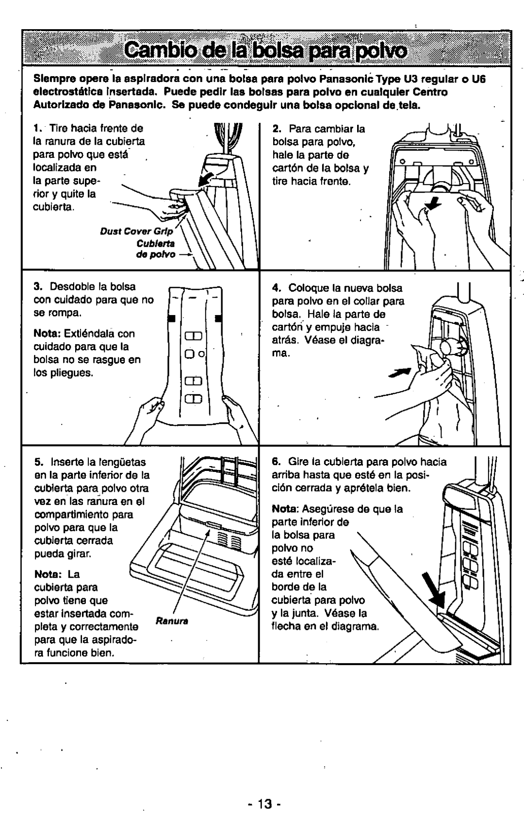 Panasonic MC-V6602 manual 