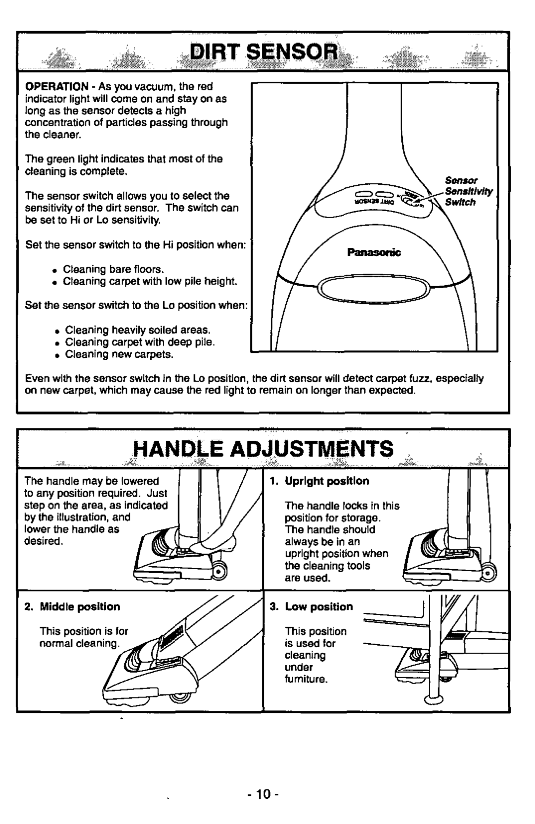 Panasonic MC-V6970 manual 