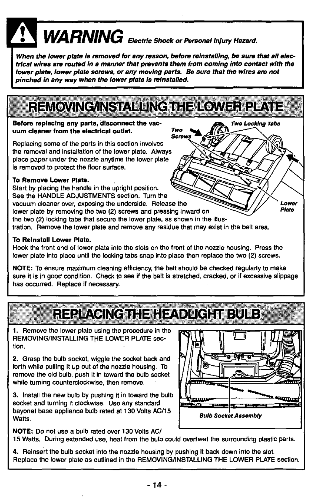 Panasonic MC-V7305 manual 