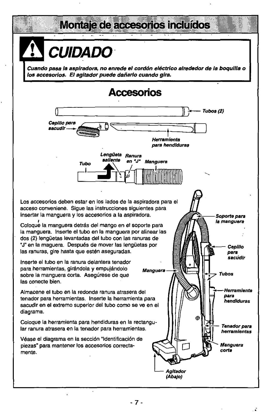 Panasonic MC-V7305 manual 