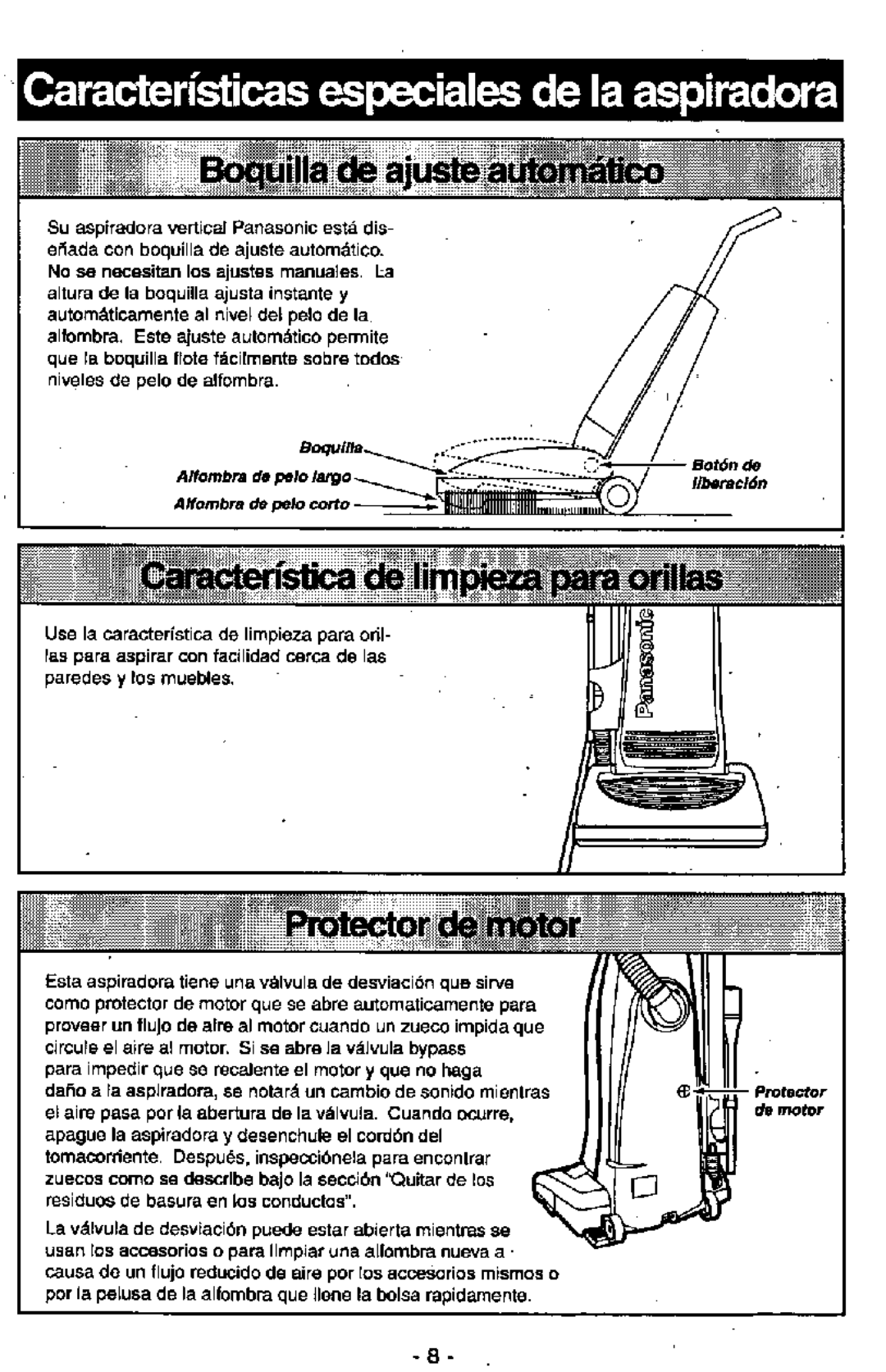 Panasonic MC-V7305 manual 