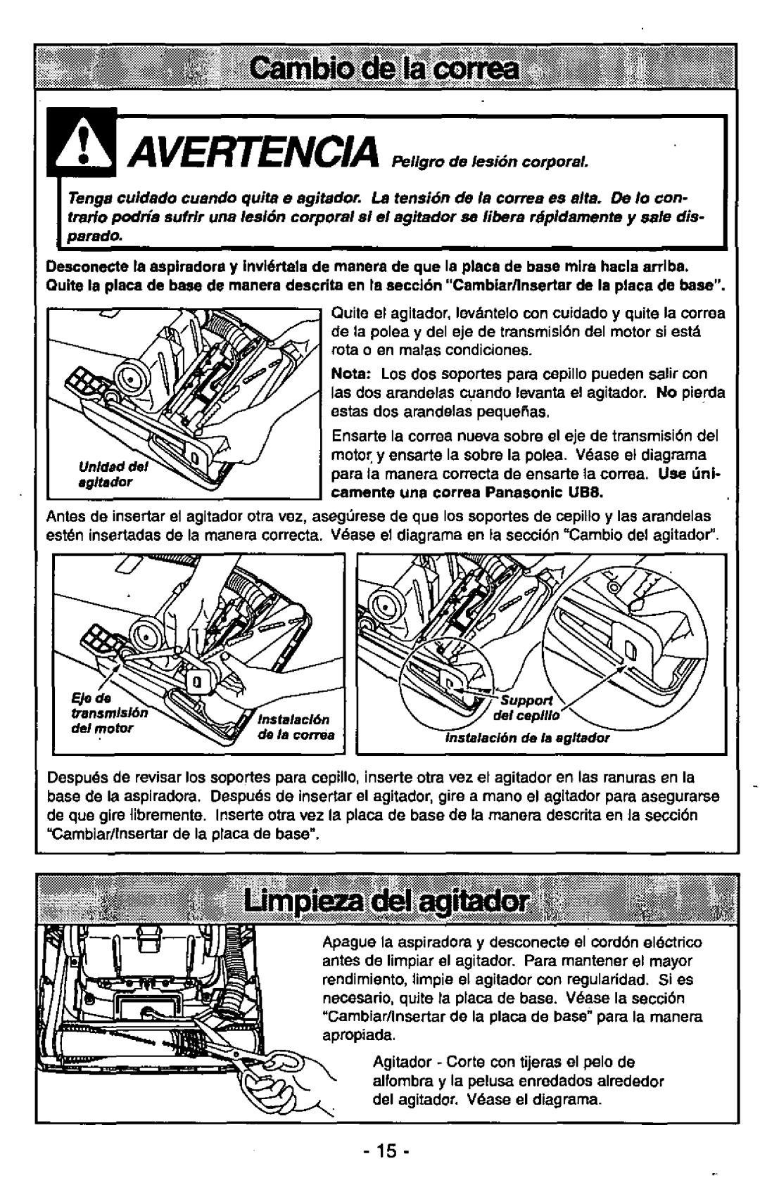 Panasonic MC-V7305 manual 