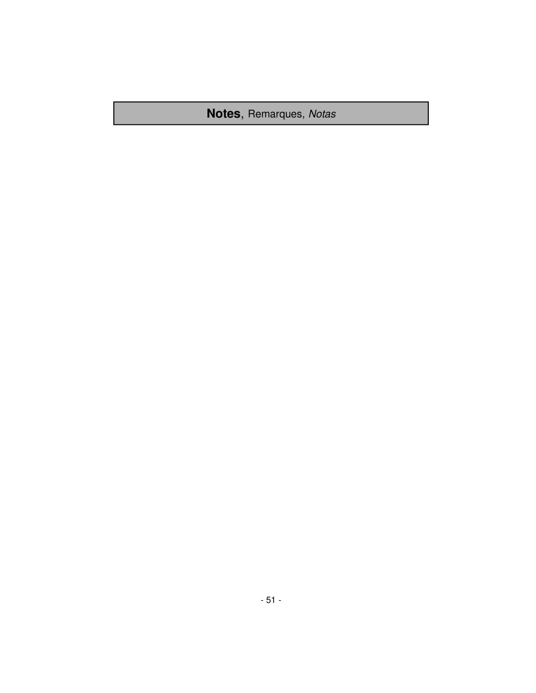 Panasonic MC-V7319 manuel dutilisation Notes, Remarques, Notas 