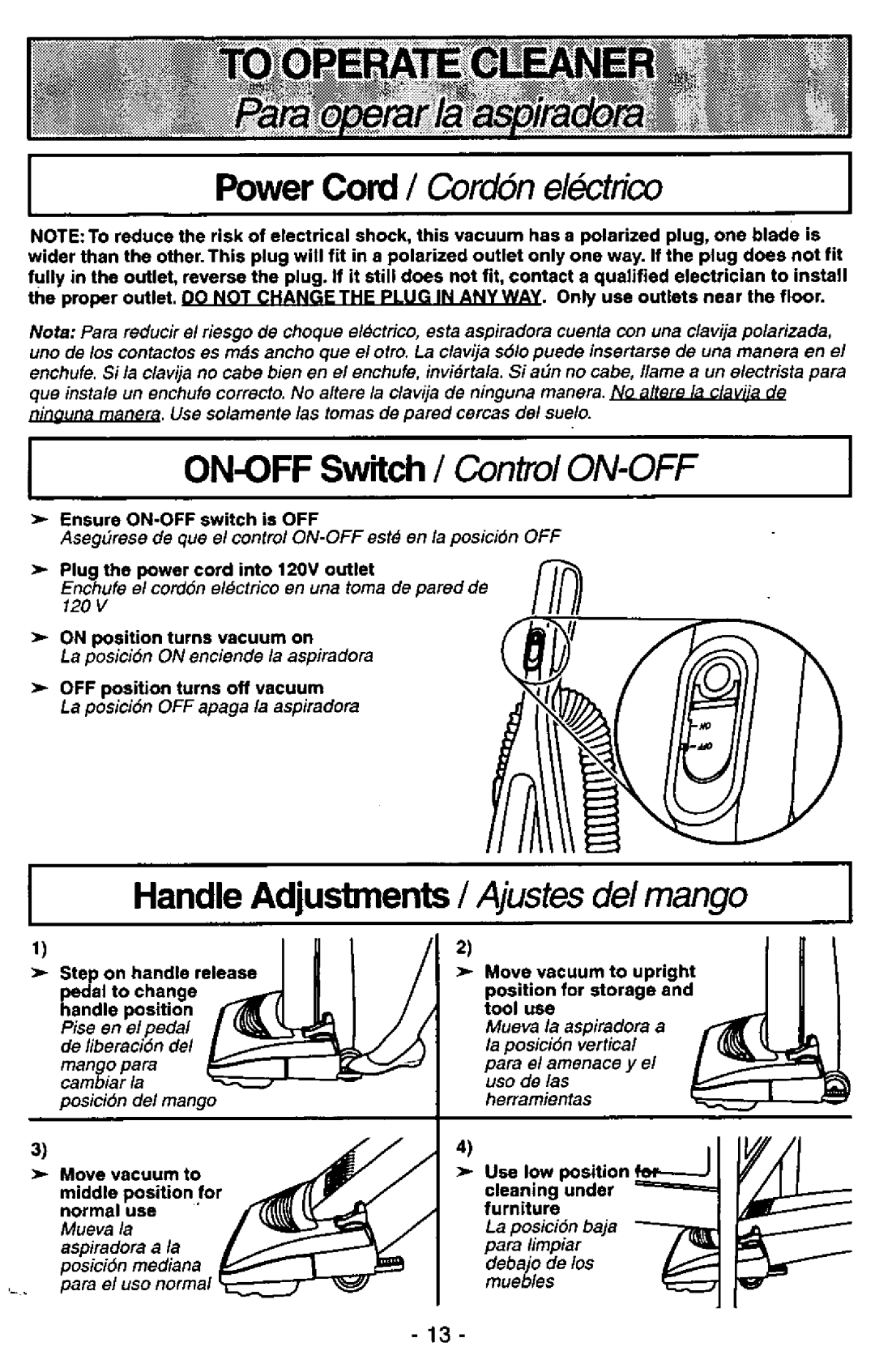 Panasonic MC-V7341 manual 