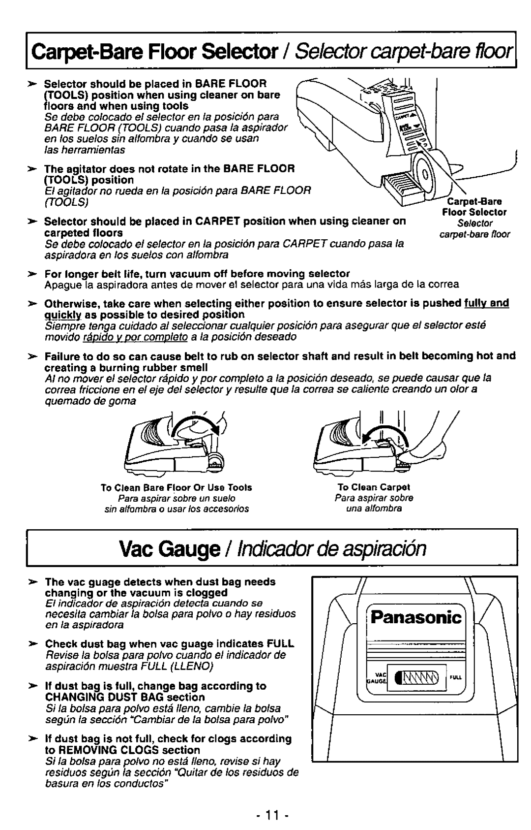 Panasonic MC-V7348 manual 