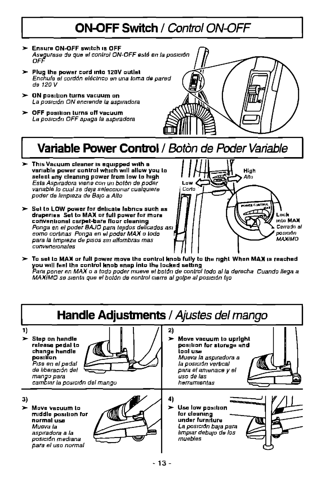 Panasonic MC-V7368 manual 