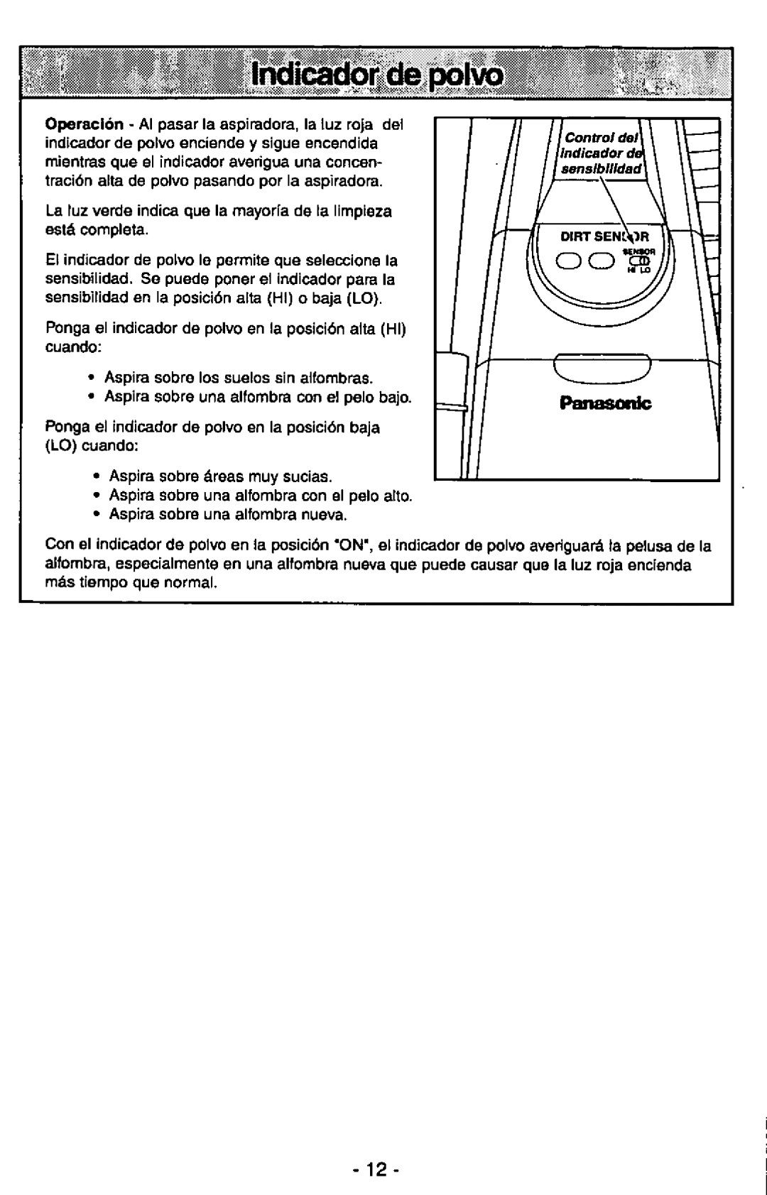 Panasonic MC-V7375 manual 