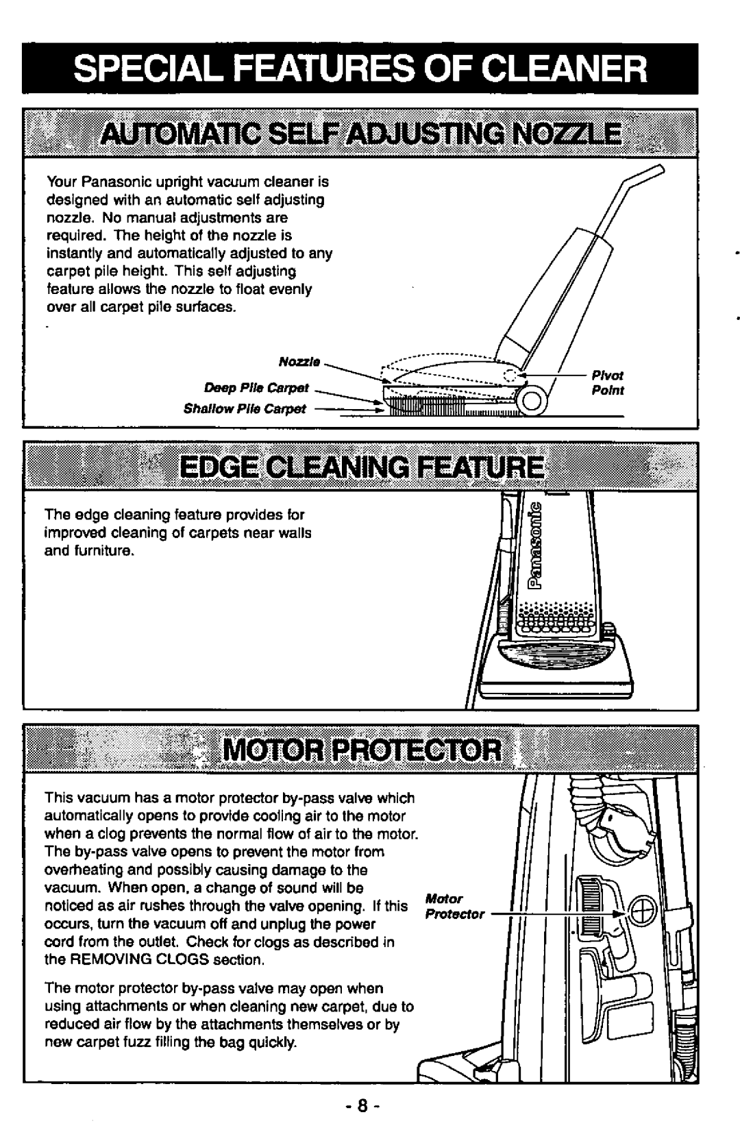 Panasonic MC-V7375 manual 