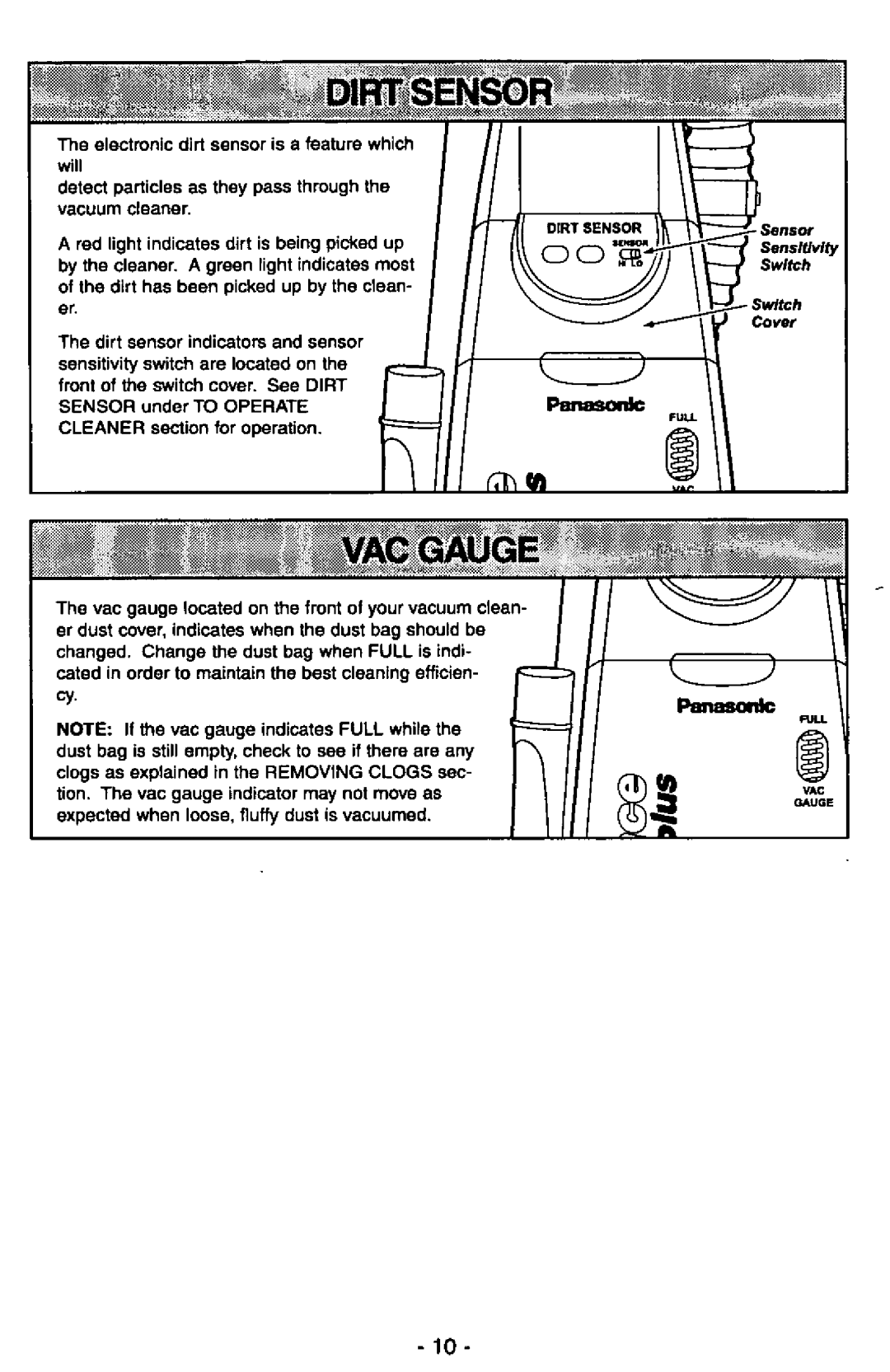 Panasonic MC-V7377 manual 