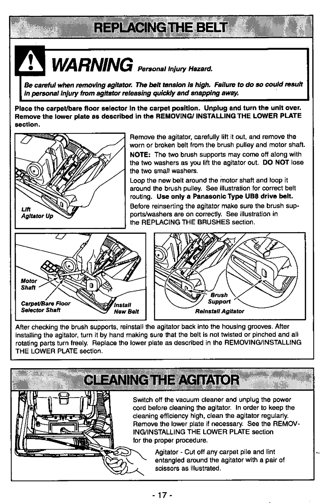 Panasonic MC-V7377 manual 