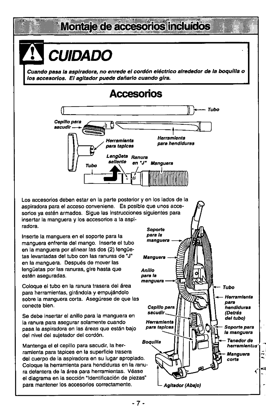 Panasonic MC-V7377 manual 