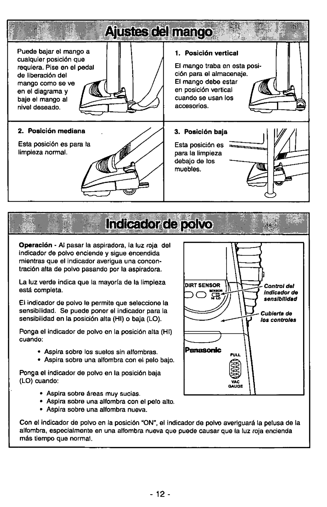 Panasonic MC-V7377 manual 