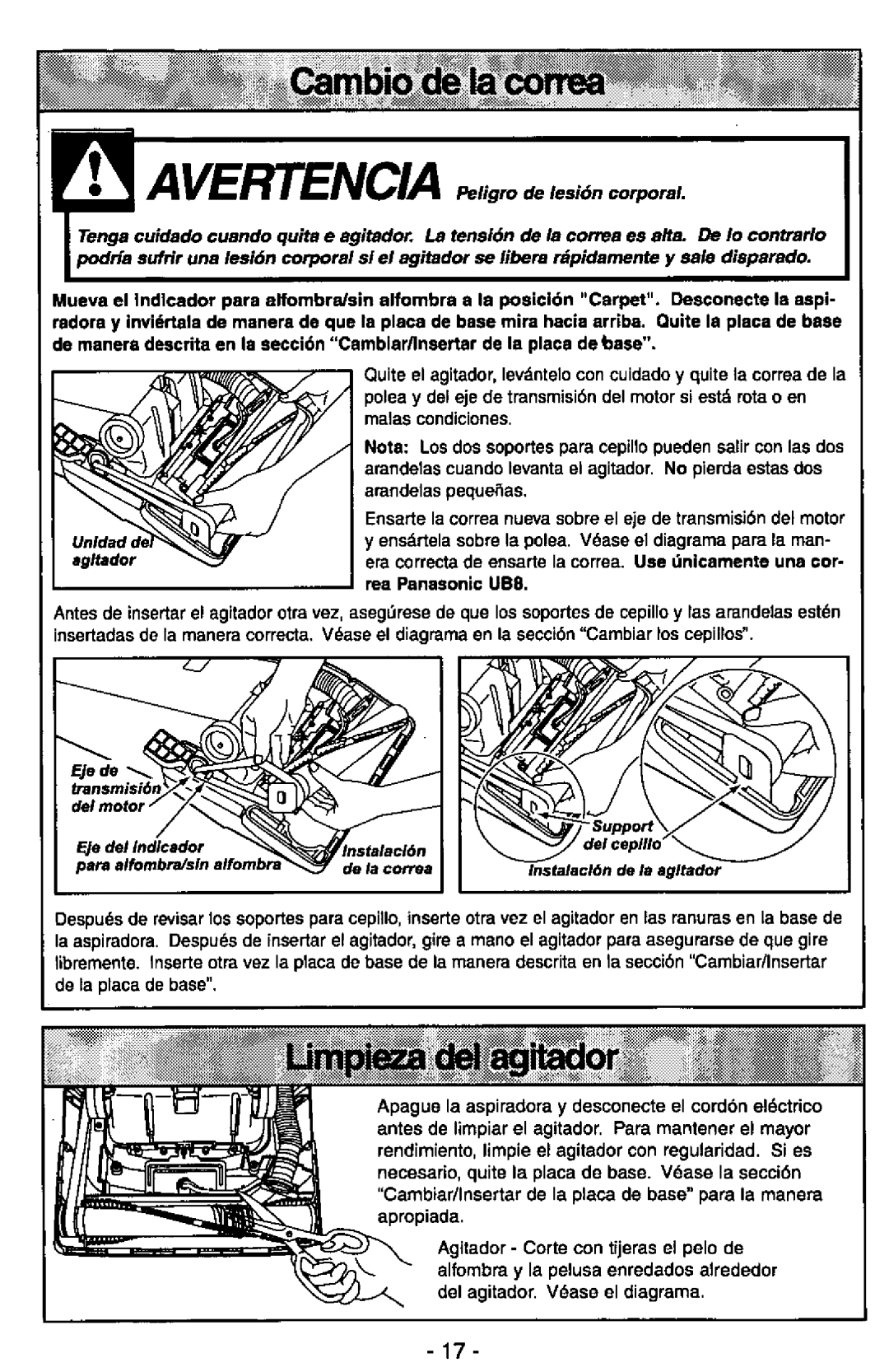 Panasonic MC-V7377 manual 