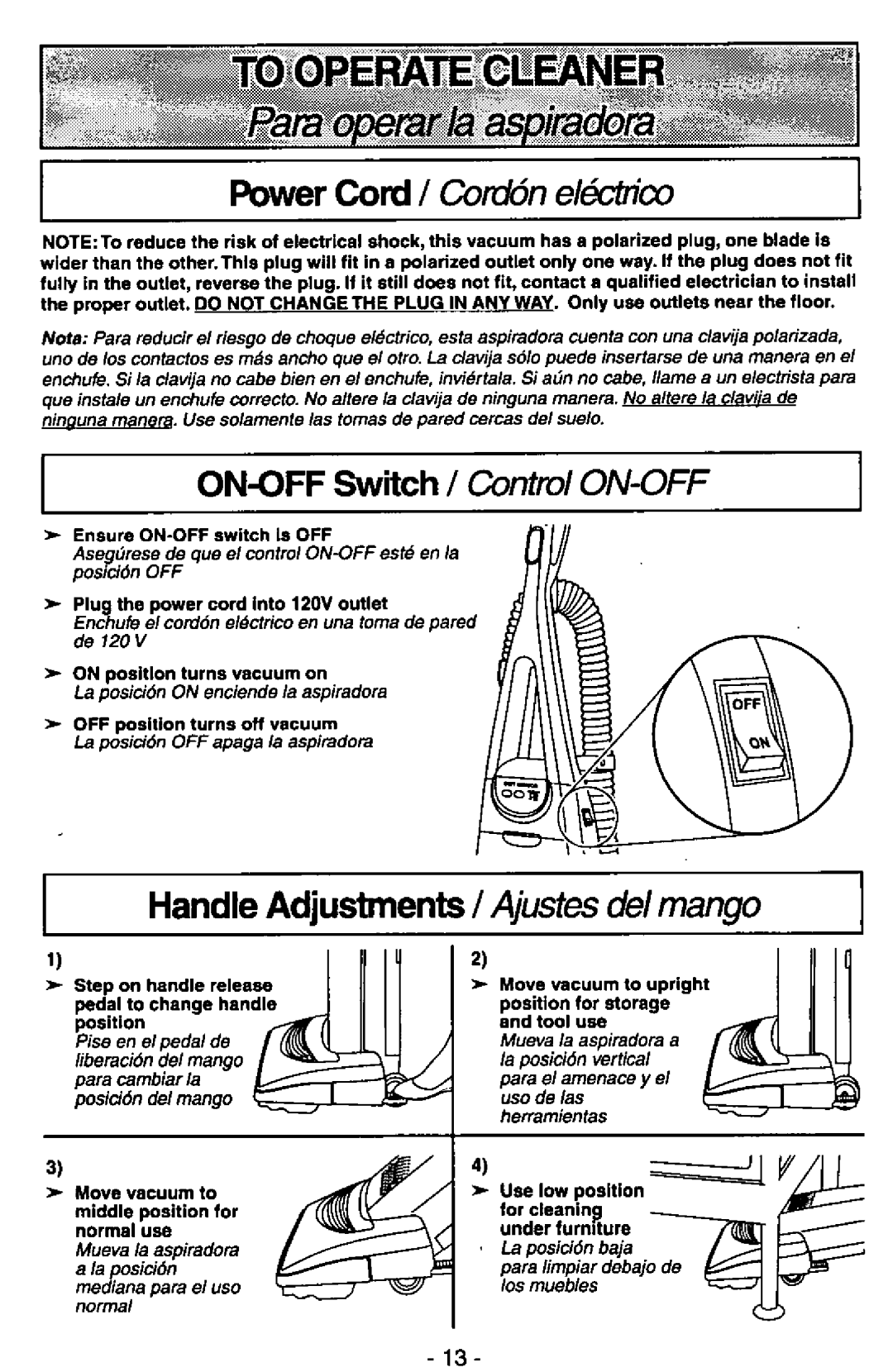 Panasonic MC-V7380 manual 