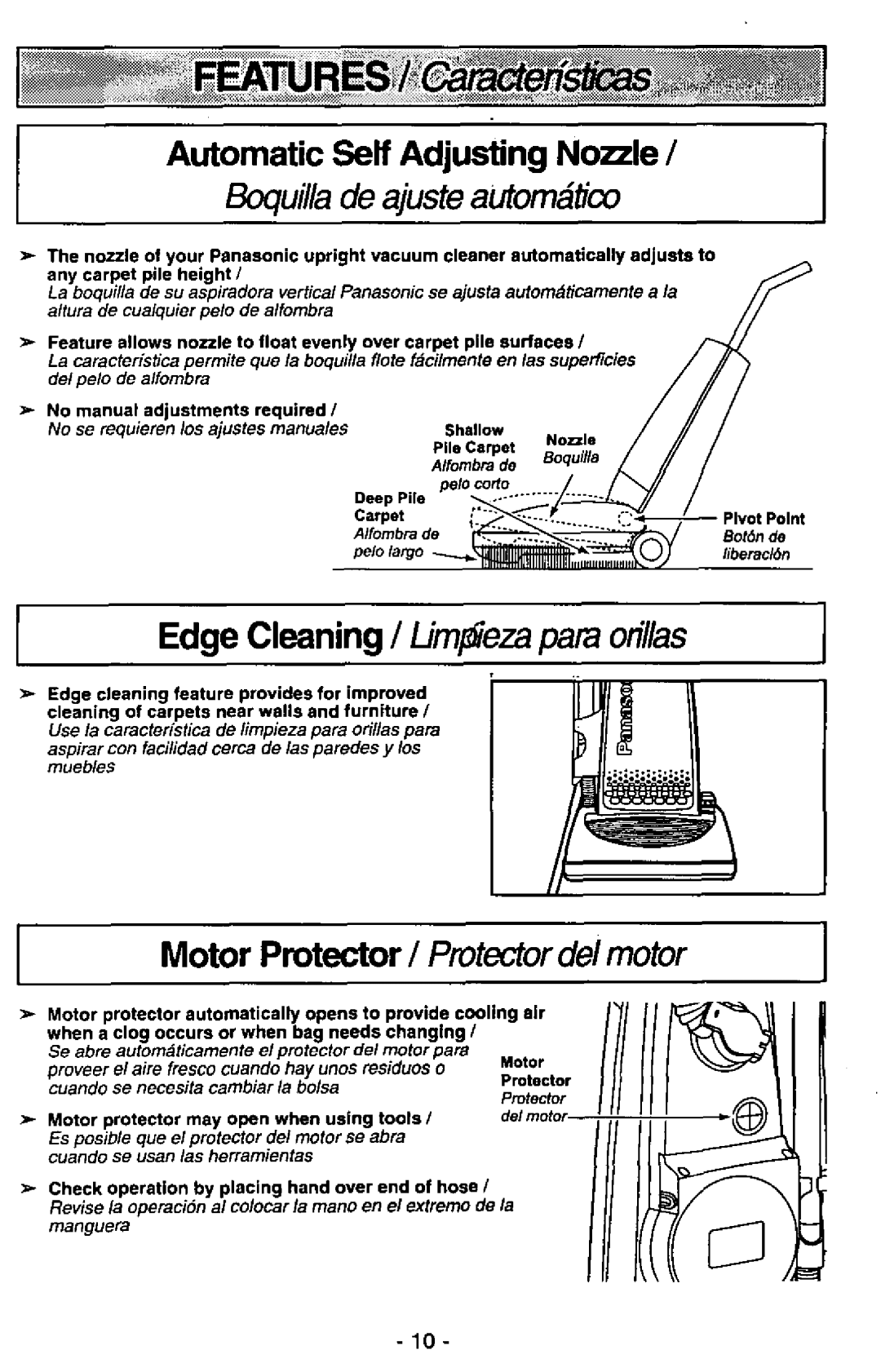 Panasonic MC-V7389 manual 