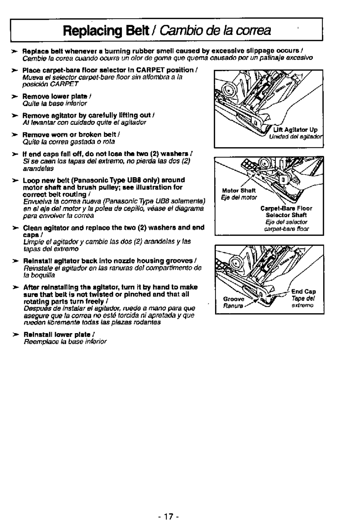 Panasonic MC-V7389 manual 