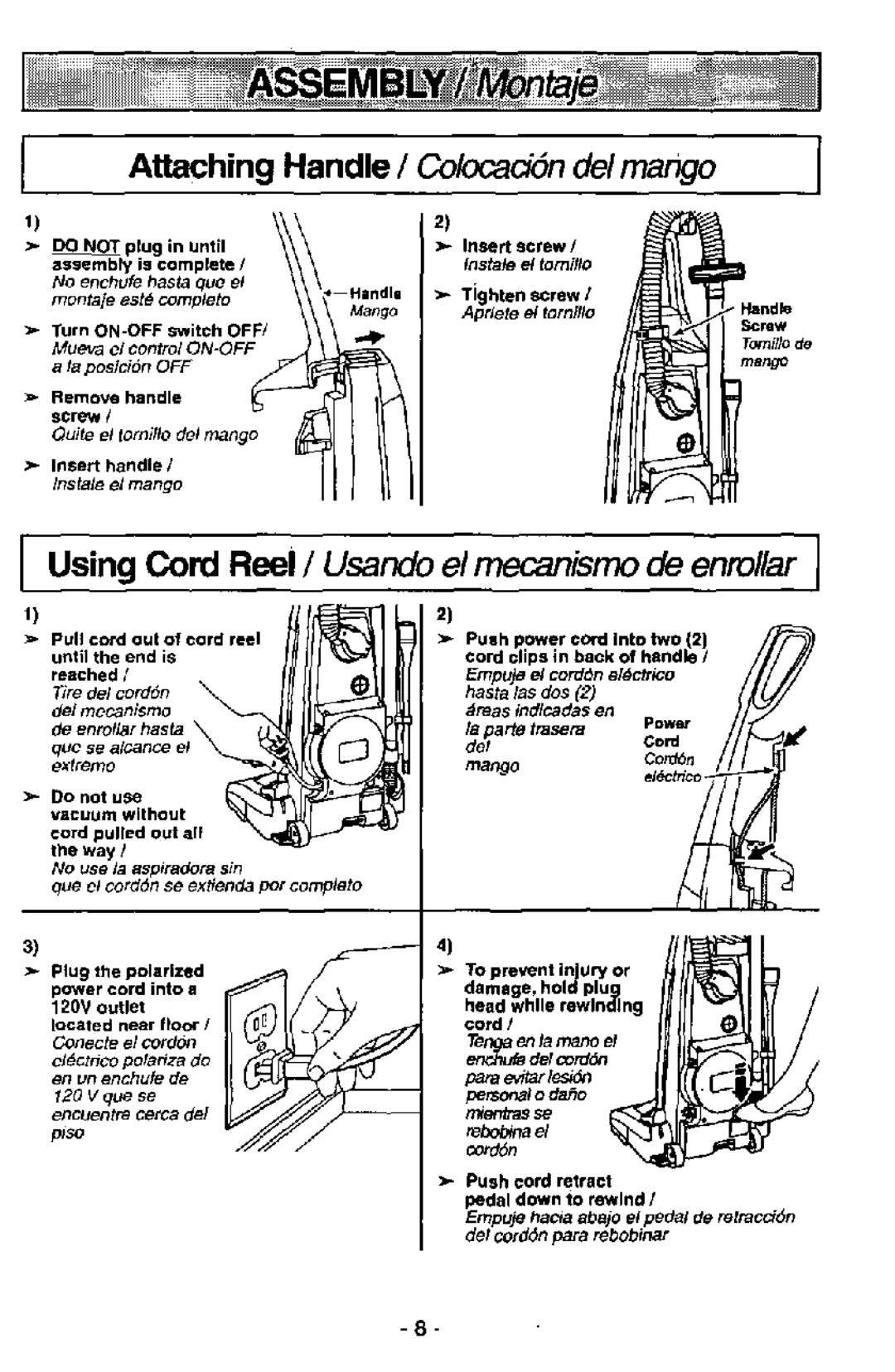 Panasonic MC-V7389 manual 