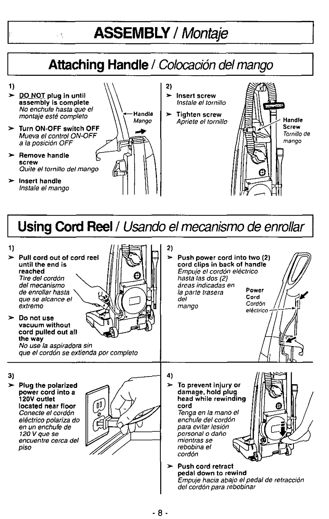 Panasonic MC-V7390 manual 