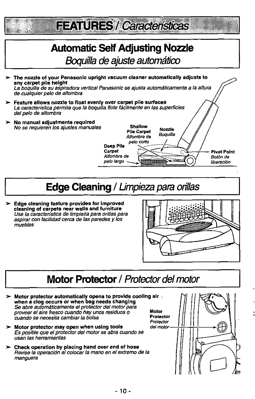 Panasonic MC-V7400D manual 