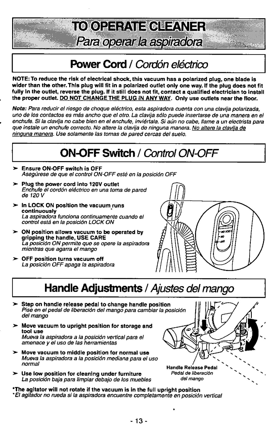 Panasonic MC-V7400D manual 