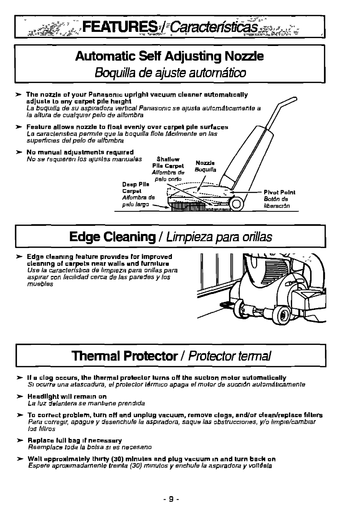 Panasonic MC-V7501 manual 