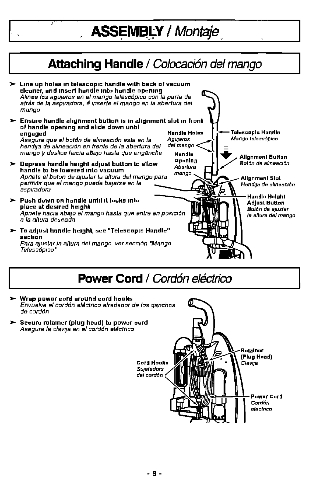 Panasonic MC-V7505 manual 