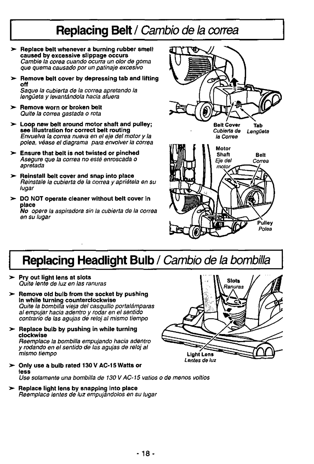 Panasonic MC-V7515 manual 