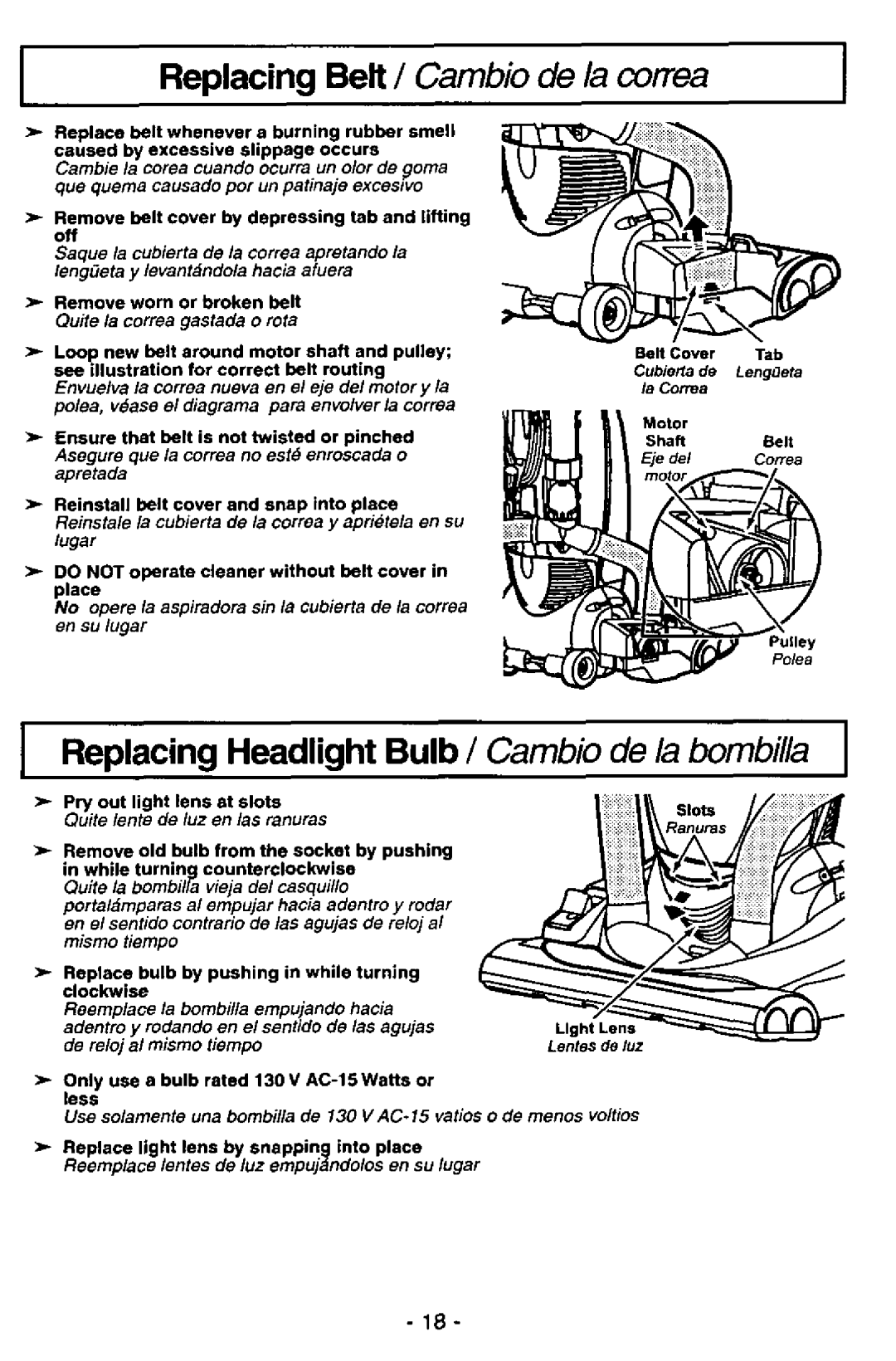 Panasonic MC-V7521 manual 