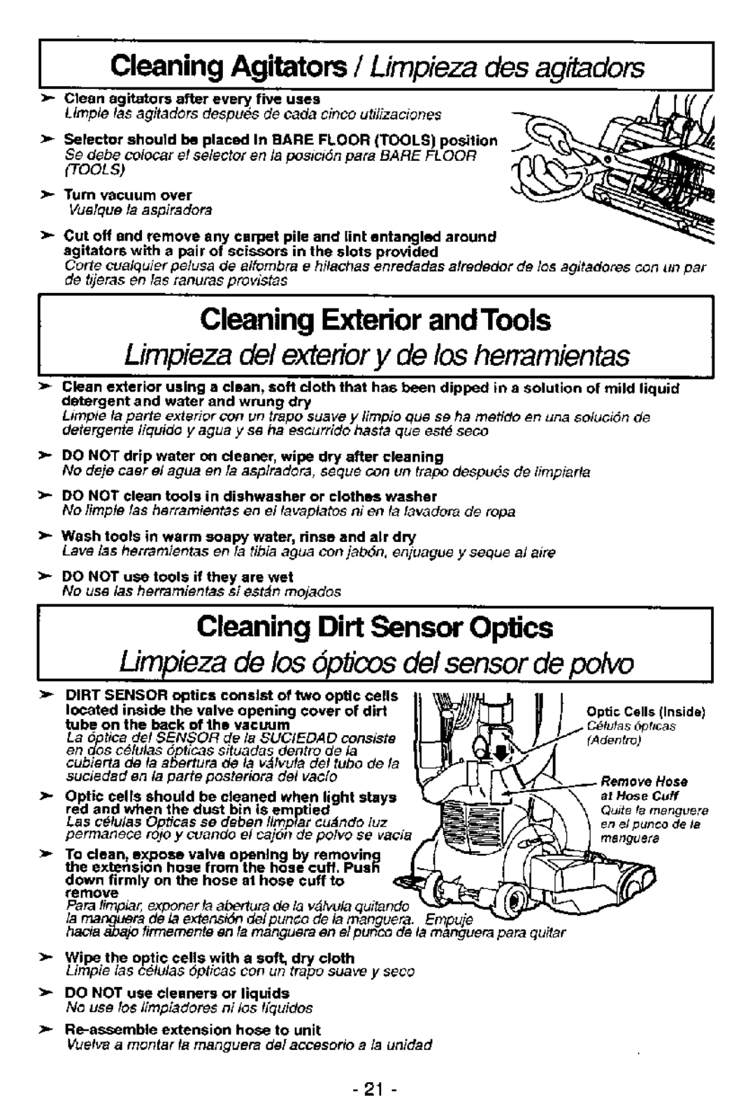 Panasonic MC-V7581 manual 