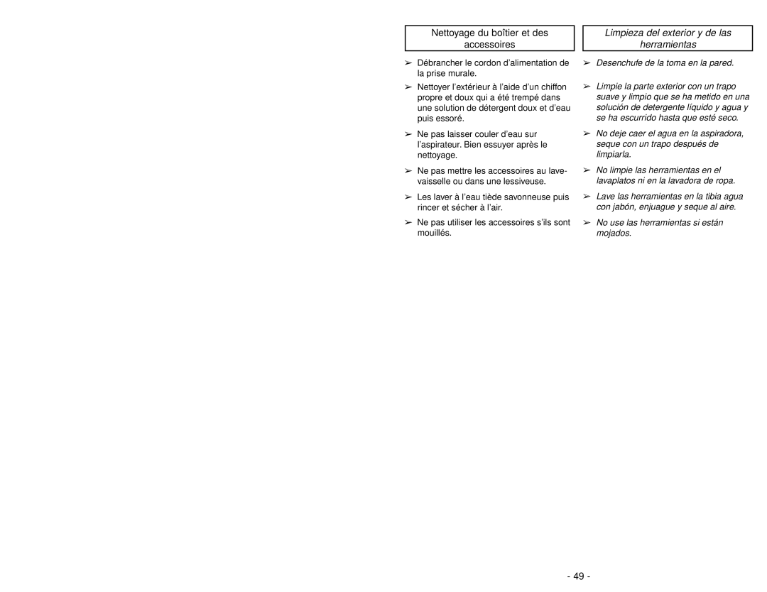 Panasonic MC-V7710 operating instructions Assembly, Attaching Components 