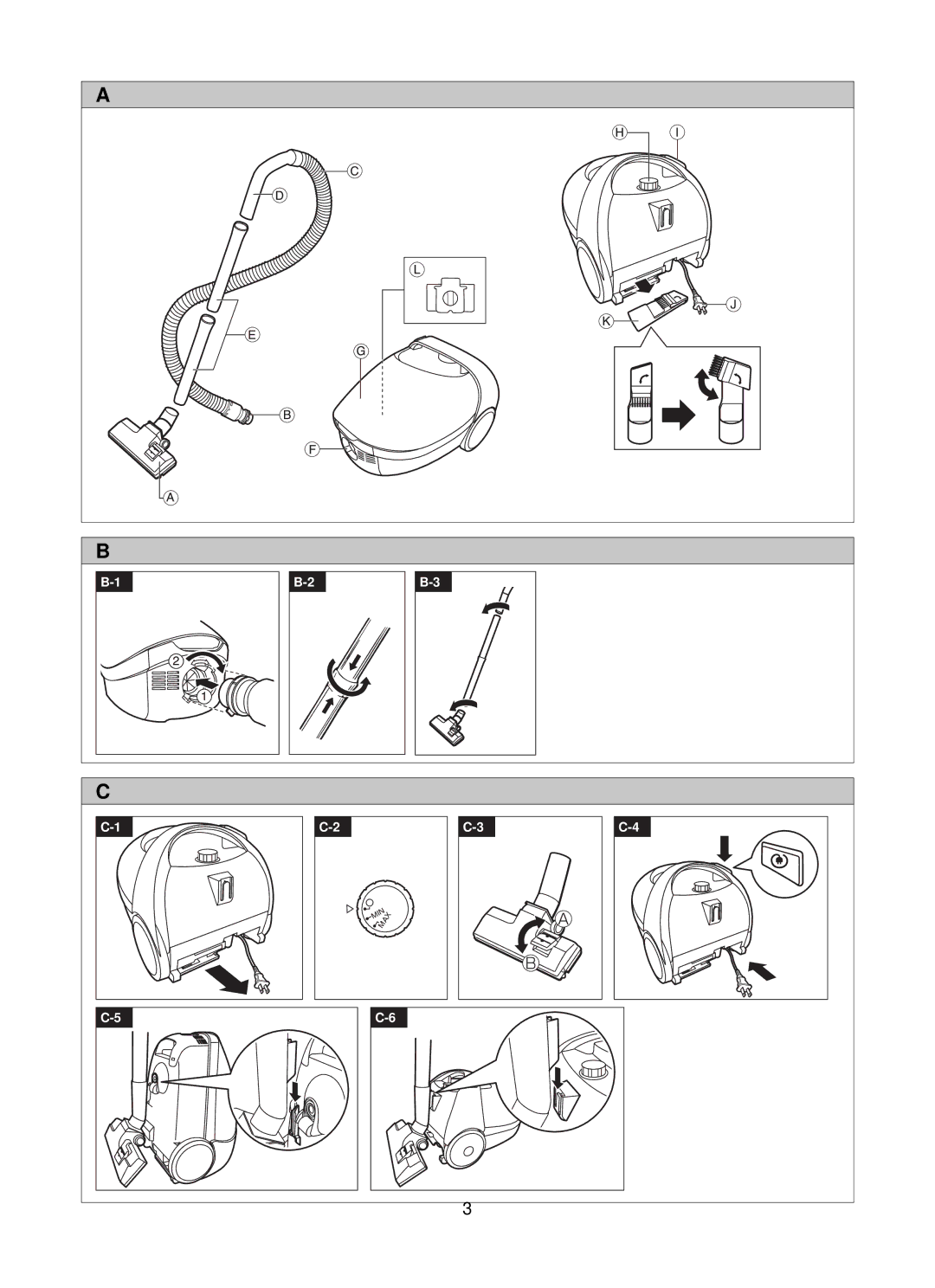 Panasonic Mccg381 operating instructions Min 