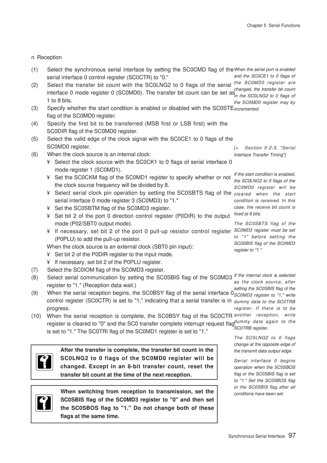 Panasonic MN101C00 user manual Serial Functions 