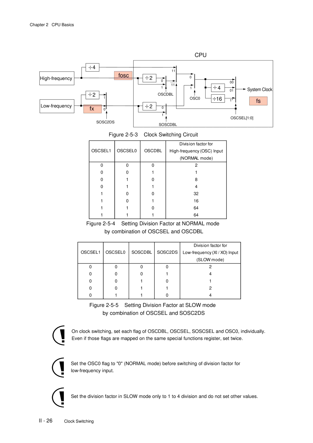 Panasonic MN101C77C, F77G user manual Cpu 