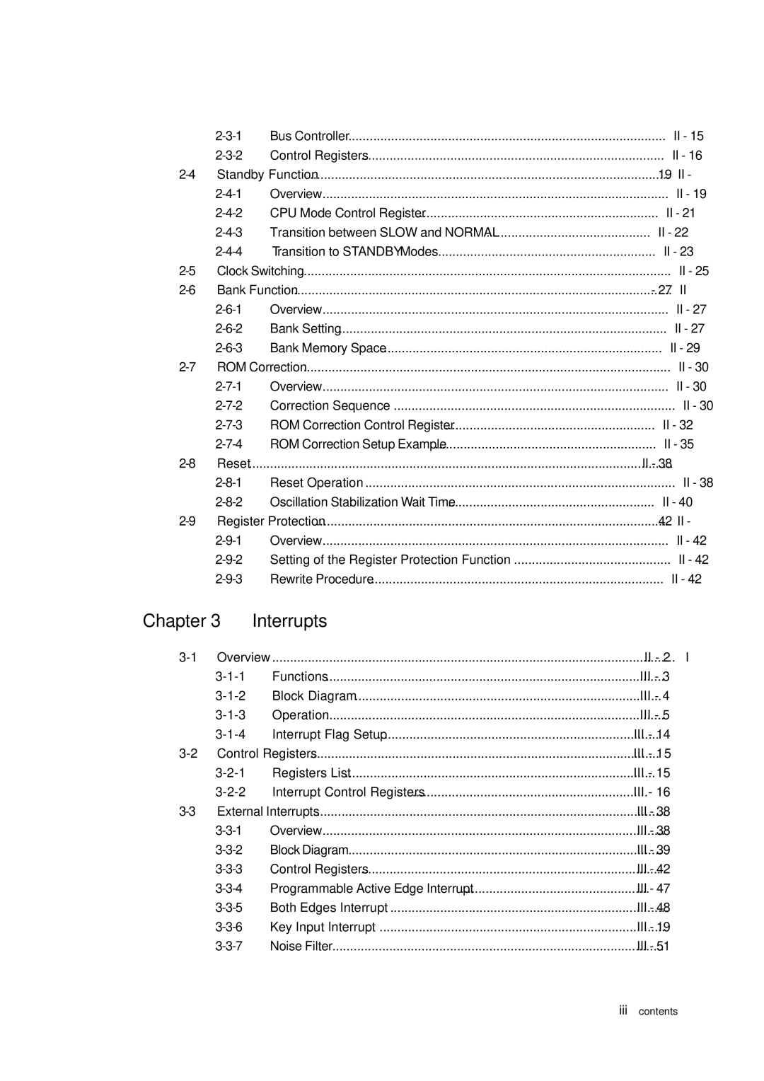 Panasonic F77G, MN101C77C user manual Chapter 