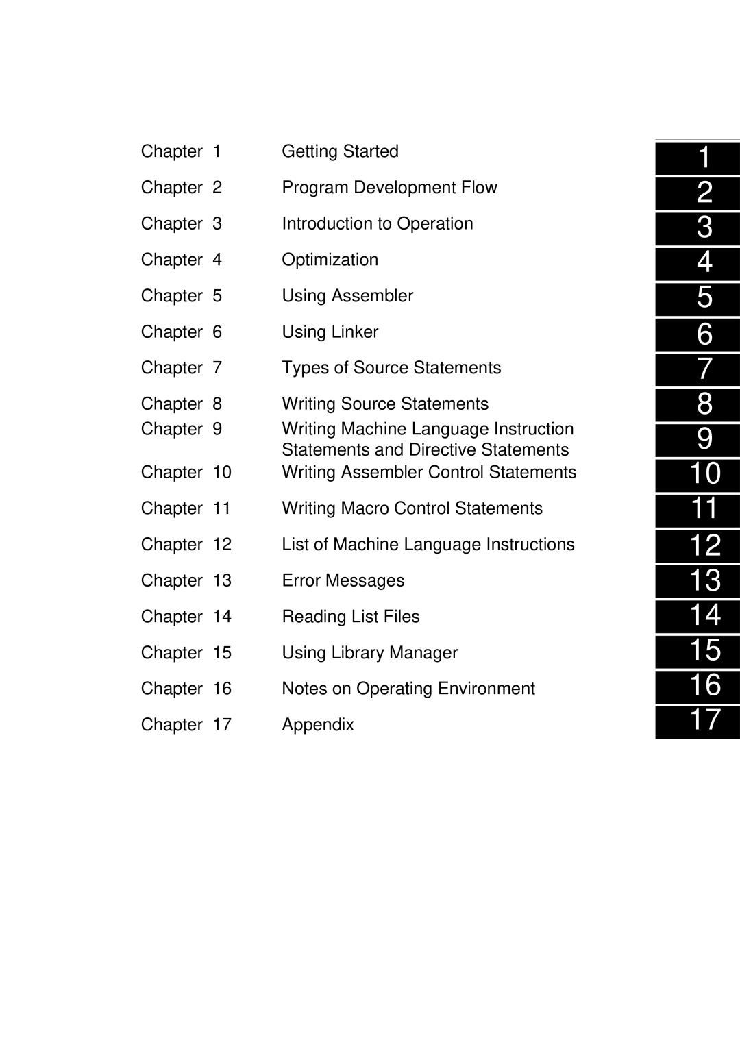 Panasonic MN1030 user manual Chapter Writing Macro Control Statements 