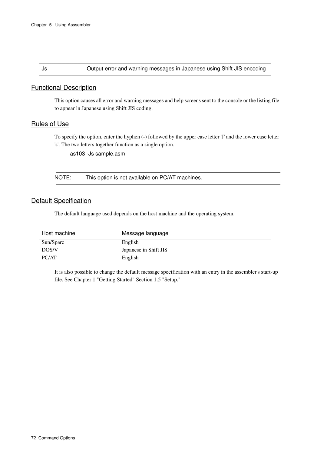 Panasonic MN1030 user manual As103 -Js sample.asm 