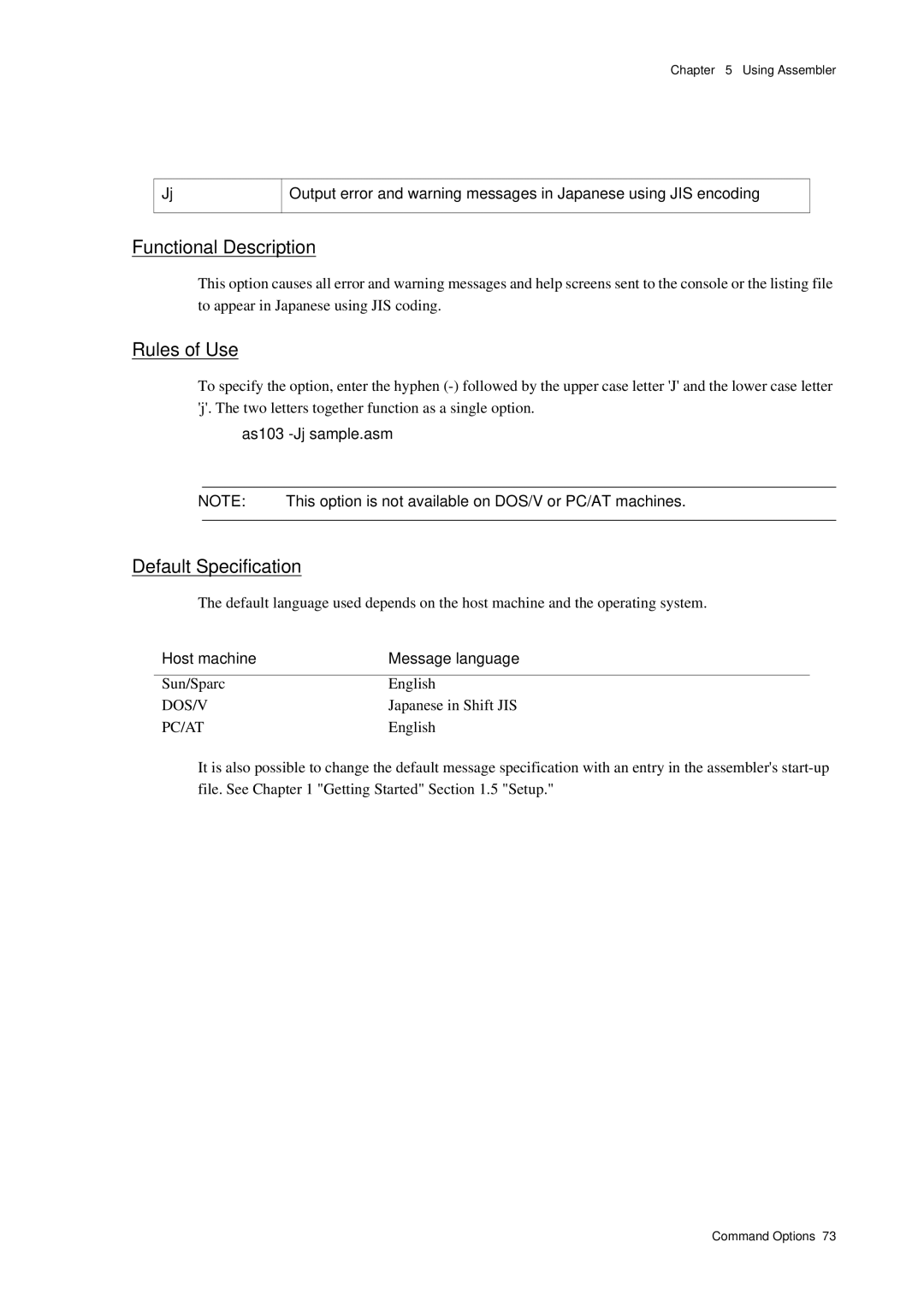 Panasonic MN1030 user manual As103 -Jj sample.asm 