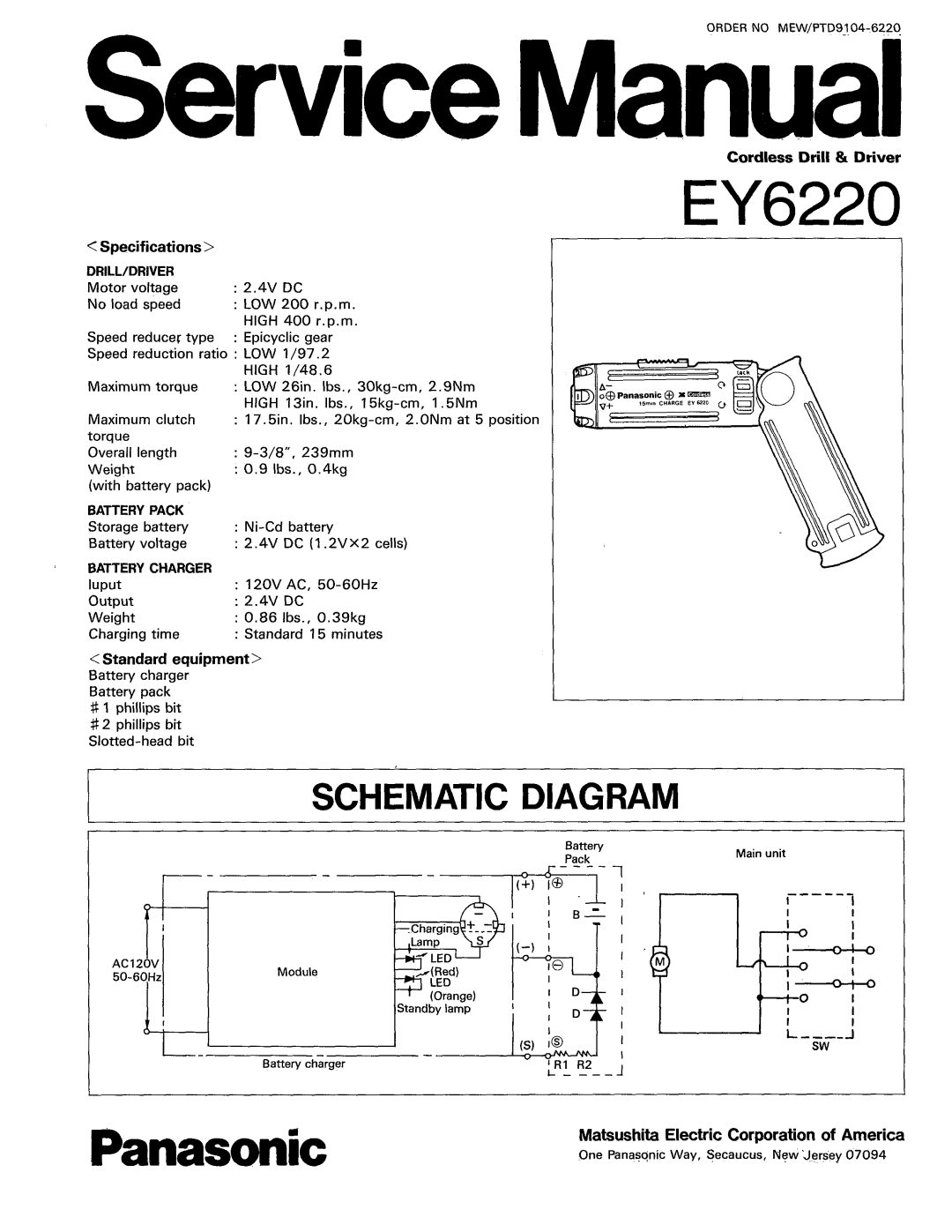 Panasonic PTD9104-0220, MSW manual 